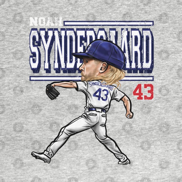 Noah Syndergaard Los Angeles D Cartoon by Jesse Gorrell